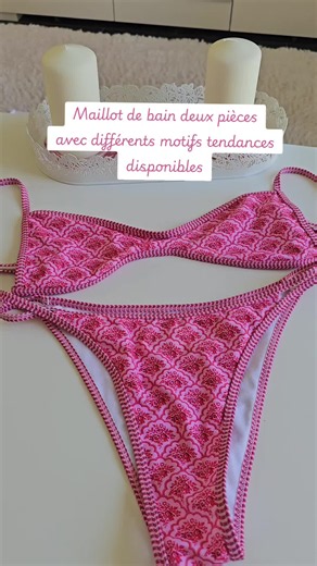 Maillot de bain deux pièces avec différents motifs tendances disponibles ✨️ #maillotdebain #bikini #plagevacances #unboxingdesoffresdemai #offrespourtoi