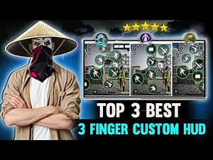 TOP 3 !! PROFESSIONAL 3 FINGER 🤯 FREE STYLE CUSTOM HUD FREE FIRE FASTEST 3 FINGER HUD !