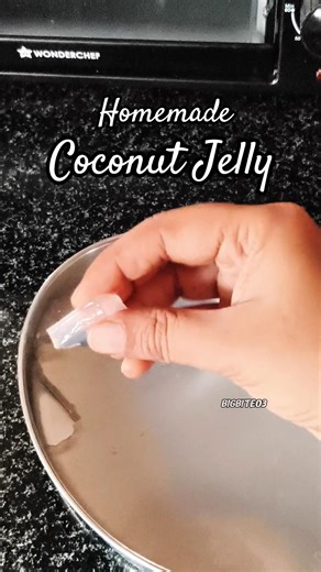Fresh Coconut Jelly | Easy Coconut Water Jelly Recipe | Homemade Jelly Recipe | Snack Item #ytshorts