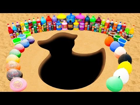Big Toothpaste Eruption from Duck, Giant Balloons of Orbeez, Giant Pepsi, Coca Cola vs Mentos