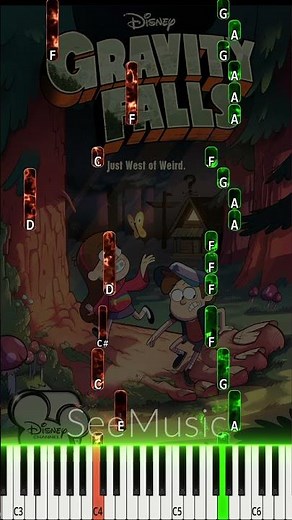 Gravity Falls Opening | Easy Piano Tutorial