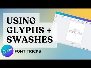 How to Use Glyphs in Canva