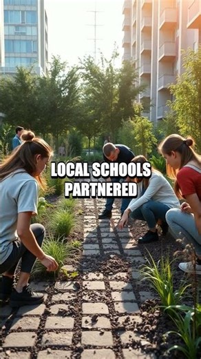 A Living Bridge: Bioswale Awakening a Town