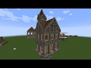 Minecraft how to build a Small Medieval Castle(Part 4)+World Download