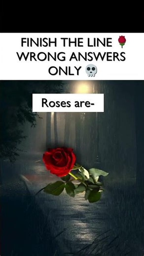 Roses are red 🌹… wrong answers only 😂 | #shorts