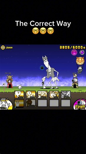 The Correct Way 🤓 (Battle cats)