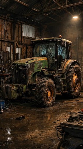 DESTROYED JOHN DEERE 7R RESTORATION 🚜 #farming #mechanic #garage #transformation