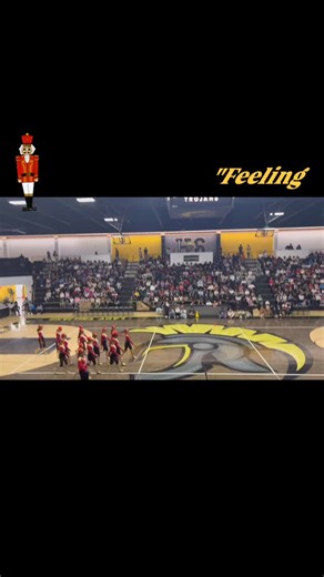HSDT was "Feeling Alive" today at the pep rally! With a preview of the Hot Cocoa Nutty Nutcracker these dancing Trojans were ready for battle! 💛🖤💂🏼#hssd #hssddancefamily #hsdt #feelingalive #preview | Hot Springs Dance Troupe