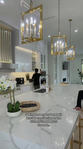 1.6M views · 10K reactions | He was cool with it?!? 藍 #reels #workout #husbandmaterial #pranks #husbandandwife #kitchen | The Beverly Halls | Facebook