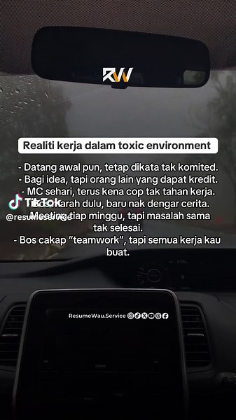 Realiti Kerja dalam Persekitaran Toxic