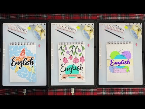 Top 10 English Notebook Cover Ideas — Aesthetic, Easy & Fun ✍️✨| Digital Front Page