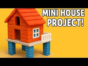 "How to Build a Mini Stilt House Model Using Real Construction Materials | DIY Architecture Project"