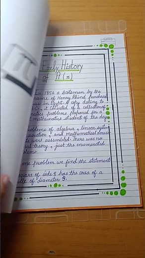 |Mathematics project file| | TOPIC | | History of the pi (π) |