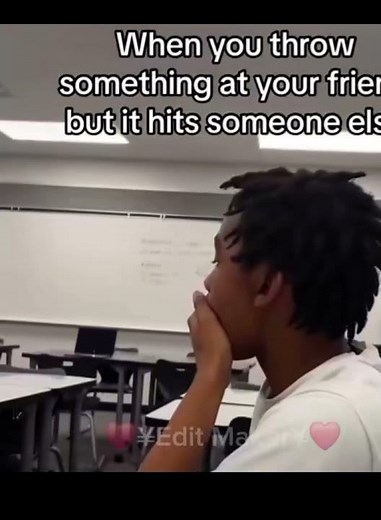 when you throw something but it hits someone else #funny #memes #relatable #school #fight