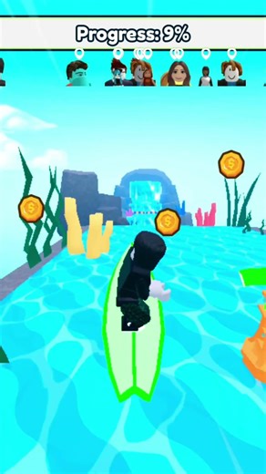 Roblox surfing Obby map 🌊😱 #roblox #shorts