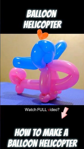 Balloon Helicopter Tutorial #balloonhelicopter #balloonanimals #balloon #helicopter #diy #howto