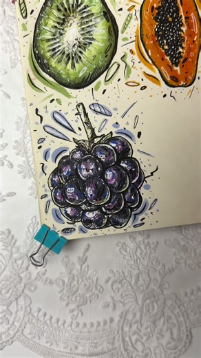 👩🏼‍🎨 on Instagram: "Blackberry🖤✍️ #ardrawing #rec #victorianismart #asmr #art #sketch #draw #recommendations #painting #paint #colorful #colorpencil #drawing #portraitart #artprocess #paintingvideo #tutorial #drawwithme #artistsoninstagram #fyp"