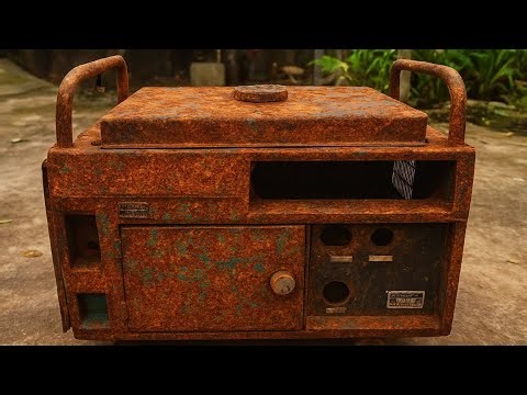 ⚡ Reviving a Rusty HONDA Generator After Years in Storage | Full Engine Restoration 🔧🇯🇵