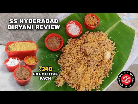 SS Hyderabad Biryani Review l Executive Pack ₹240 l Best Biryani In Chennai