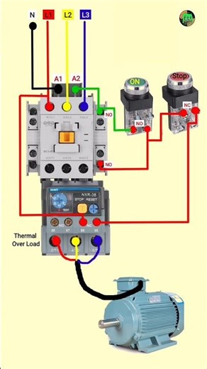 ​3 Phase Motor Connection: The Simple Way! #shorts #electrical #DOLstarter