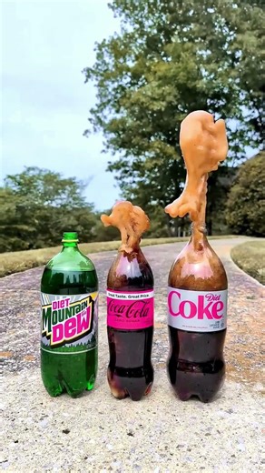 Coca Cola, Mountain Dew,Coke and Mentos |Experiment #Shorts