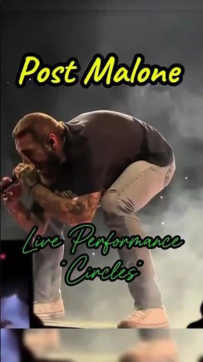 Post Malone Singing "Circles" Live Hits Different 🔥#postmalone #circles #liveperformance