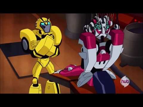 Transformers Animated - Bumblebee meets Arcee
