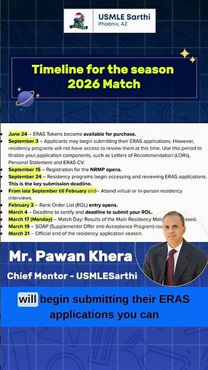 ERAS 2026 Timeline Explained + How to Improve Your Profile in 90 Days (Free Webinar)