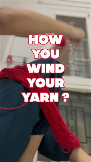 Winding wool yarn | hand winding yarn