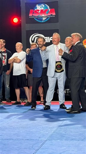 July, 2024 The five decade celebration of the presentation of the five decade capturing of the original PKA WORLD TITLES, presented by PKA WORLDWIDE to SUPERFOOT Bill Wallace and the “DC BOMBER” Jeff Smith in Orlando, FLORIDA at the US OPEN. | Joe Corley