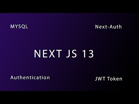 Set Up authentication (Next AUTH) in Next JS 13 Using MYSQL and "JWT" Token