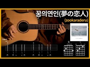 zookaraderu - Dream Lover 【★★★☆☆】 | Guitar tutorial | (TAB+Chords)