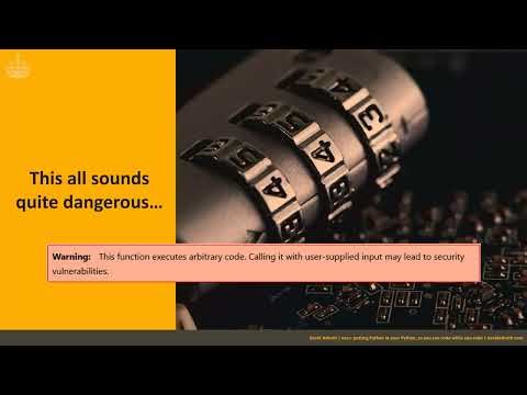 PYCON UK 2025: exec putting Python in your Python so you can code while you code, David Asboth