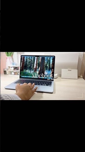 MacBook Air M4 Unboxing 🩵 Watch full unboxing and customisation video here 👆🏼 #macbookair #apple