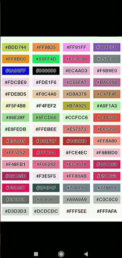 Free fire all colours code