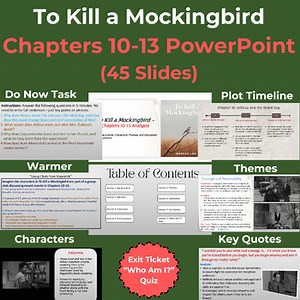To Kill a Mockingbird Chapters 10-13 PowerPoint (PPT) Summary and Analysis