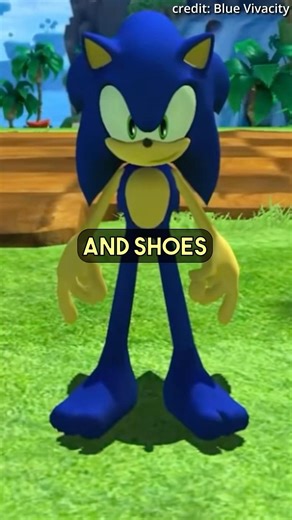 Sonic Without Gloves and Shoes