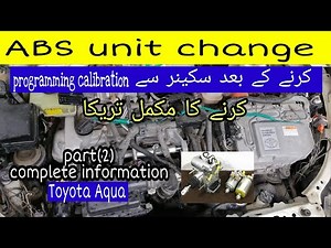 calibration||programming Toyota aqua ABS unit after change actuator dtc C1265/C1391 (part 2)