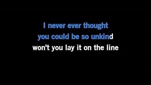 Karaoke Lay It on the Line - Triumph - CDG, MP4, KFN - Karaoke Version