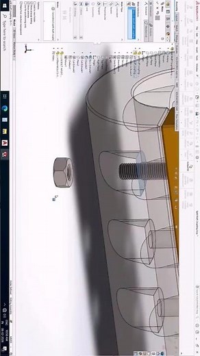 Split Muff Coupling Design And Assembly | SolidWorks Shorts #solidworkstutorial #cad
