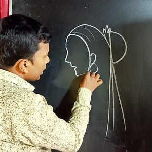 874K views · 6.6K reactions | How to draw indian women face #art #drawing #short #howto #tutorial #kids | Art India | Facebook