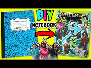 A Minecraft Movie DIY Notebook with Steve Garett Natalie Henry