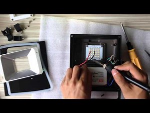 How to change LEDs and drivers in LED floodlight