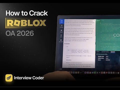 Using Interview Coder to pass the Roblox Software Engineer OA (2026)