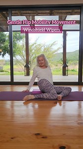 14K views · 487 reactions | Looking for a good hip mobility movement? This is a Yin yoga exercise called Windshield Wipers. Just imagine the movement and sound of those wipers. Swish swish! This movement rotates the hip joints and releases tension there. Give it a go! How does it feel? | Radiant Aging with Atma O'Meara | Facebook