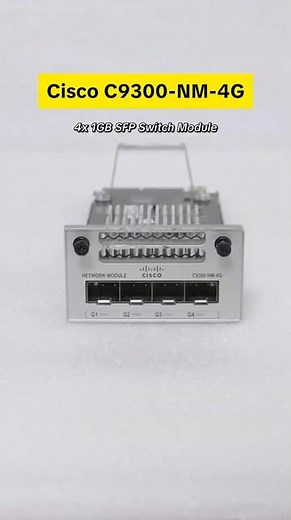 Cisco C9300-NM-4G Catalyst 9300 Series 4x 1GB SFP Switch Module #cisco #accessories #module #fyp
