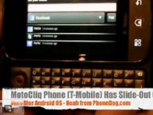 Motorola Cliq & MotoBlur Android OS In-Depth