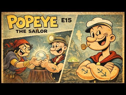 Popeye the Sailor – E15 | Crystal Ball Brawl & Uranium on the Loose | Classic 1930s Cartoon
