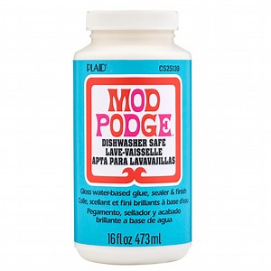 Mod Podge Dishwasher Safe Gloss Sealer, Glue and Finish, Clear, 16 fl oz