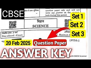 science Question Paper answer key | CBSE BOARD EXAM 2025 | Class 10th Science Paper Answers